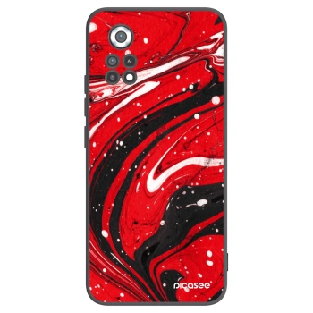 Picasee silikonový černý obal pro Xiaomi Poco X4 Pro 5G - Red black