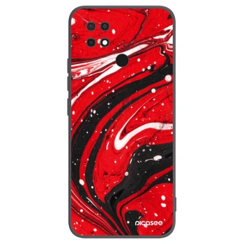 Picasee silikonový černý obal pro Xiaomi Redmi 10C - Red black