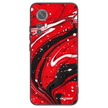 Picasee silikonový černý obal pro Xiaomi 12X - Red black