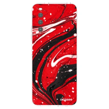 Picasee silikonový průhledný obal pro Sony Xperia 10 IV 5G - Red black