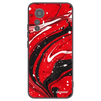 Picasee silikonový černý obal pro Xiaomi 12 Lite - Red black