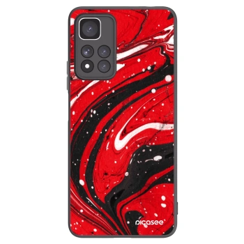 Picasee silikonový černý obal pro Xiaomi Redmi Note 11 Pro+ 5G - Red black