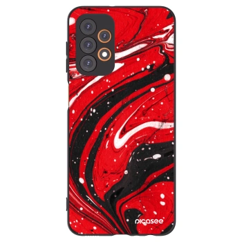 Picasee silikonový černý obal pro Samsung Galaxy A23 A236B 5G - Red black