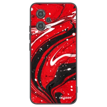 Picasee silikonový černý obal pro Xiaomi Poco X5 - Red black