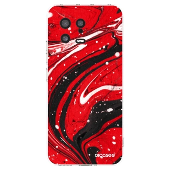 Picasee silikonový průhledný obal pro Xiaomi 13 - Red black