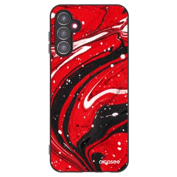 Picasee silikonový černý obal pro Samsung Galaxy A14 5G A146P - Red black