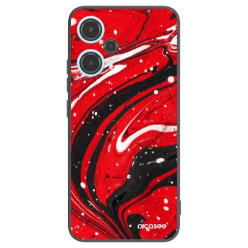 Picasee silikonový černý obal pro Xiaomi Poco F5 - Red black