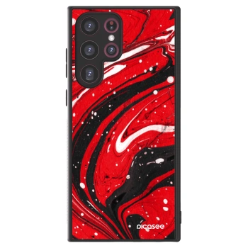 Picasee ULTIMATE CASE PowerShare pro Samsung Galaxy S22 Ultra 5G - Red black