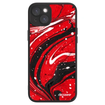Picasee ULTIMATE CASE pro Apple iPhone 15 Plus - Red black