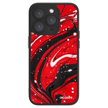 Picasee ULTIMATE CASE MagSafe pro Apple iPhone 15 Pro - Red black