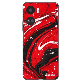 Picasee silikonový černý obal pro Honor 90 Lite 5G - Red black