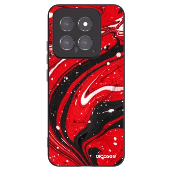 Picasee silikonový černý obal pro Xiaomi 14 - Red black