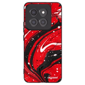 Picasee silikonový černý obal pro Xiaomi 14 Pro - Red black