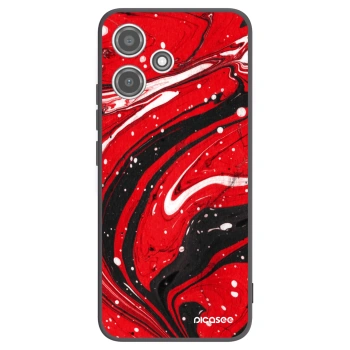 Picasee silikonový černý obal pro Xiaomi Redmi 12 5G - Red black