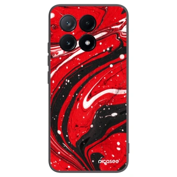 Picasee silikonový černý obal pro Xiaomi Poco X6 Pro - Red black
