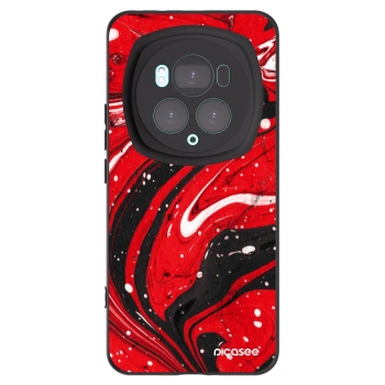 Picasee silikonový černý obal pro Honor Magic6 Pro - Red black
