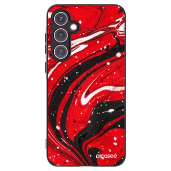 Picasee silikonový černý obal pro Samsung Galaxy A35 5G A356B - Red black