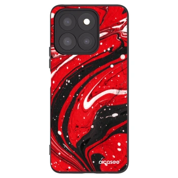 Picasee silikonový černý obal pro Honor X8b - Red black