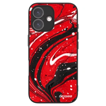 Picasee ULTIMATE CASE pro Apple iPhone 16 - Red black