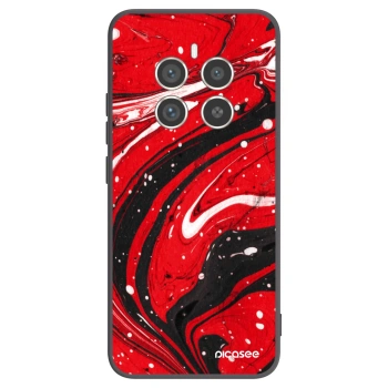 Picasee silikonový černý obal pro Realme 12 Pro 5G - Red black