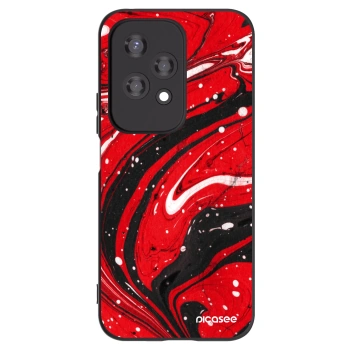 Picasee silikonový černý obal pro Honor 200 Lite - Red black