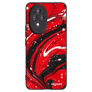 Picasee silikonový černý obal pro Honor 200 Pro 5G - Red black