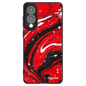 Picasee silikonový černý obal pro Samsung Galaxy S25 Edge 5G - Red black
