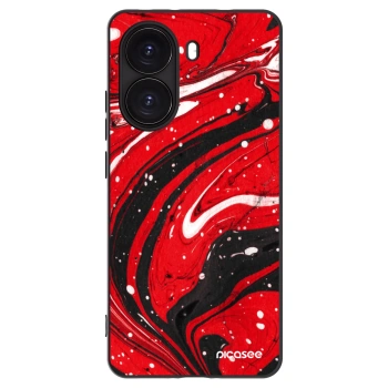 Picasee silikonový černý obal pro Xiaomi Poco X7 Pro 5G - Red black