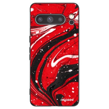 Picasee silikonový černý obal pro Google Pixel 8 Pro - Red black