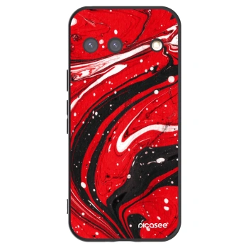 Picasee silikonový černý obal pro Google Pixel 9 - Red black