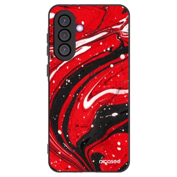 Picasee silikonový černý obal pro Samsung Galaxy A36 5G - Red black