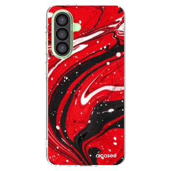 Picasee silikonový průhledný obal pro Samsung Galaxy A26 5G A266B - Red black