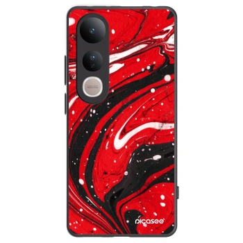 Picasee silikonový černý obal pro Vivo V50 Lite 5G - Red black