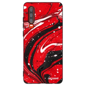 Picasee silikonový černý obal pro Huawei P30 - Red black