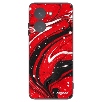 Picasee silikonový černý obal pro Xiaomi Redmi A5 - Red black