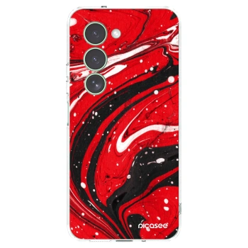 Picasee silikonový průhledný obal pro Xiaomi Redmi 15 5G - Red black