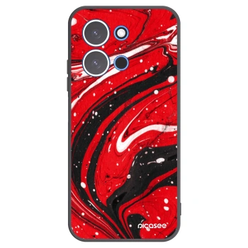 Picasee silikonový černý obal pro Xiaomi Redmi 15C 4G - Red black