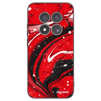 Picasee silikonový černý obal pro Xiaomi Redmi Note 15 Pro 4G - Red black