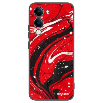 Picasee silikonový černý obal pro Vivo Y29s 5G - Red black