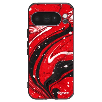 Picasee silikonový černý obal pro Google Pixel 10 Pro - Red black