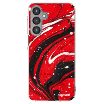 Picasee silikonový průhledný obal pro Samsung Galaxy A16 4G - Red black