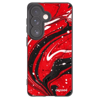 Picasee silikonový černý obal pro Samsung Galaxy S26 - Red black