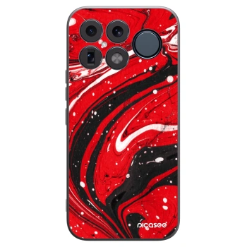 Picasee silikonový černý obal pro Xiaomi Poco F8 Ultra - Red black
