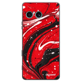 Picasee silikonový černý obal pro Sony Xperia 10 VII - Red black