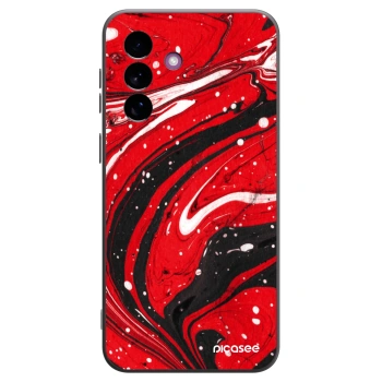 Picasee silikonový černý obal pro Samsung Galaxy A37 - Red black