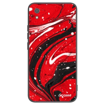 Picasee silikonový černý obal pro Xiaomi Redmi 7A - Red black
