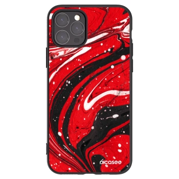 Picasee silikonový černý obal pro Apple iPhone 11 Pro - Red black