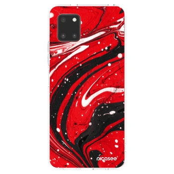 Picasee silikonový průhledný obal pro Samsung Galaxy Note 10 Lite N770F - Red black