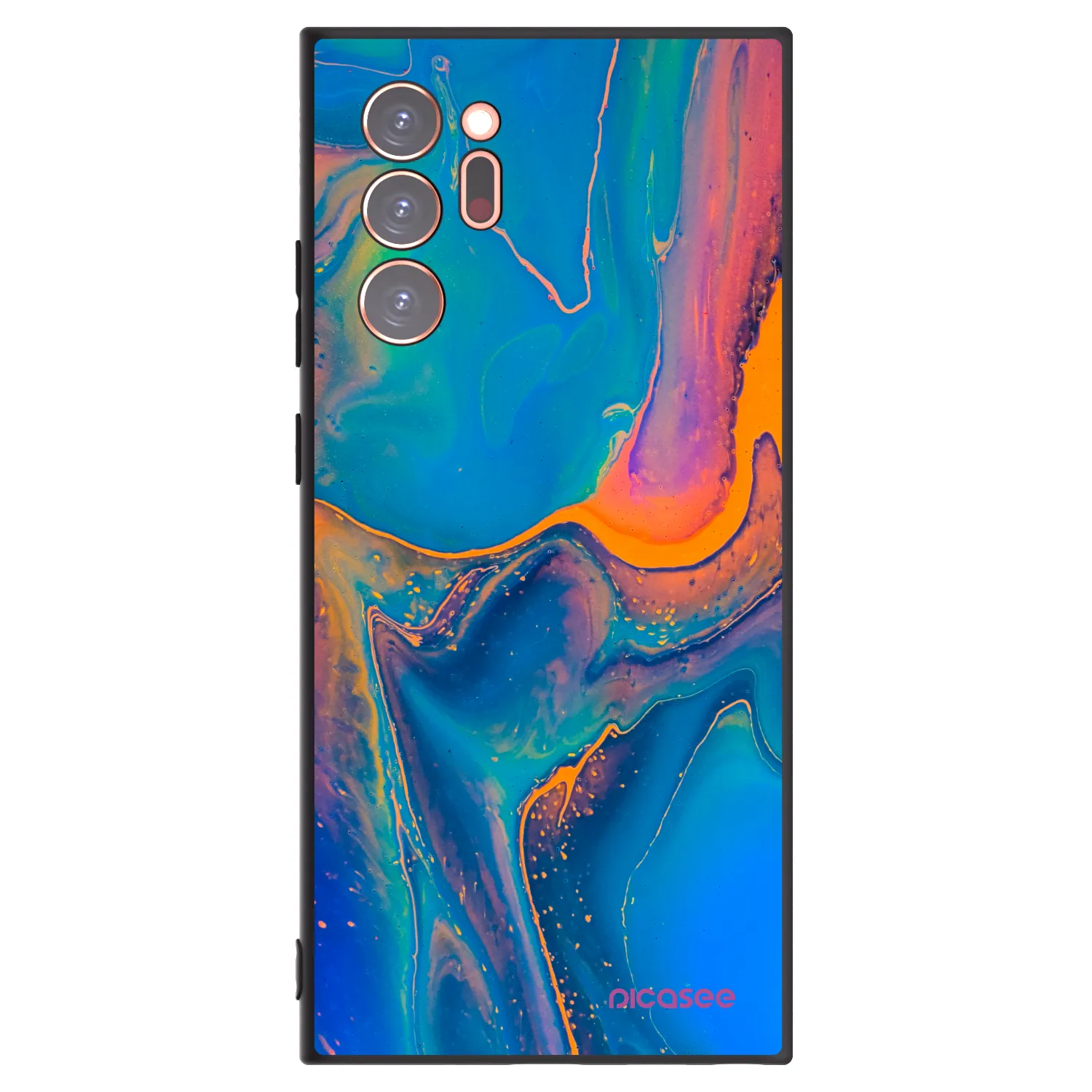 Picasee silikonový černý obal pro Samsung Galaxy Note 20 Ultra - Rainbow