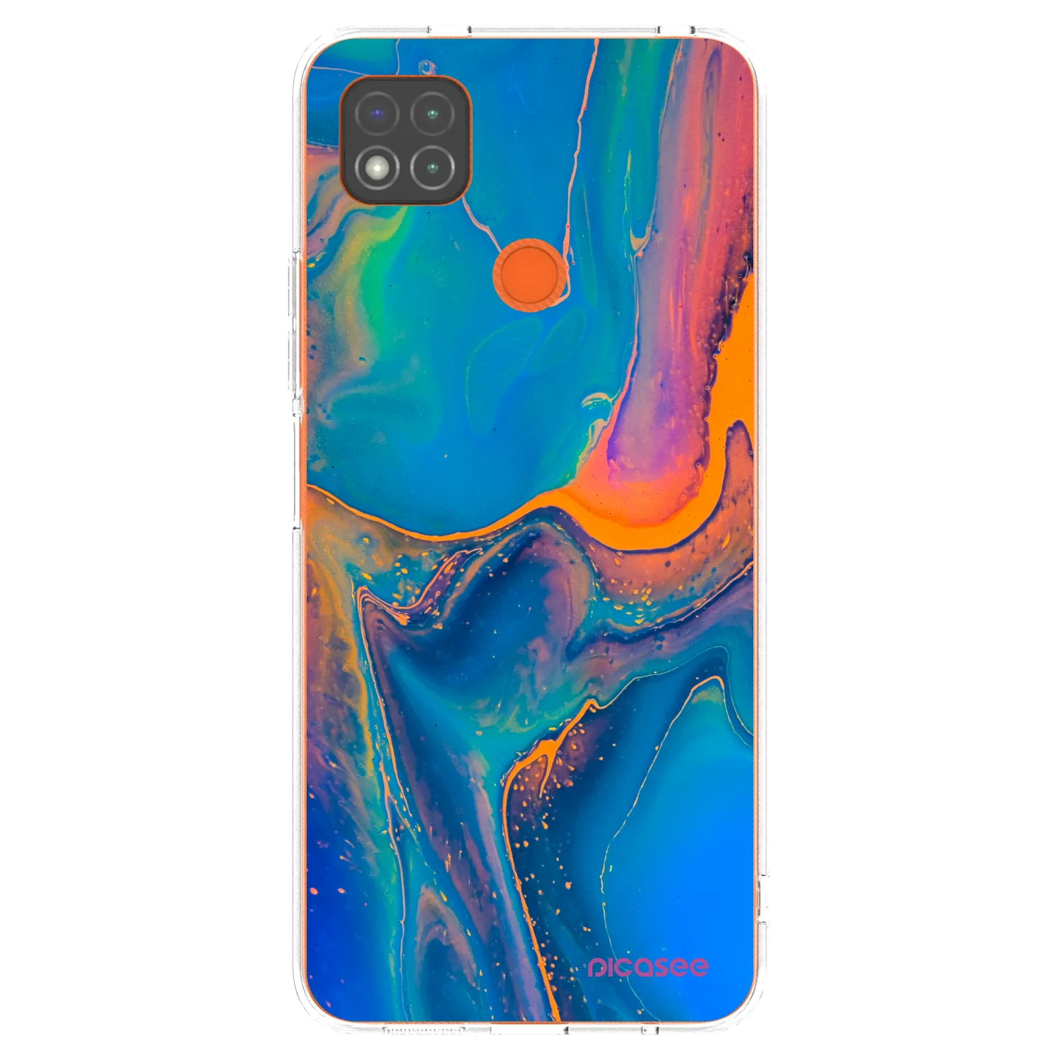 Picasee silikonový průhledný obal pro Xiaomi Redmi 9C - Rainbow